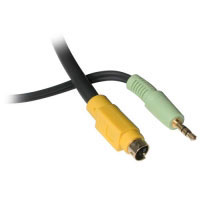 Cablestogo 2m Value Series S-Video + Audio to (3) RCA-Type Adapter Cable (80084)